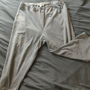 Woman Within Gray Crop Leggings Size 18/20
